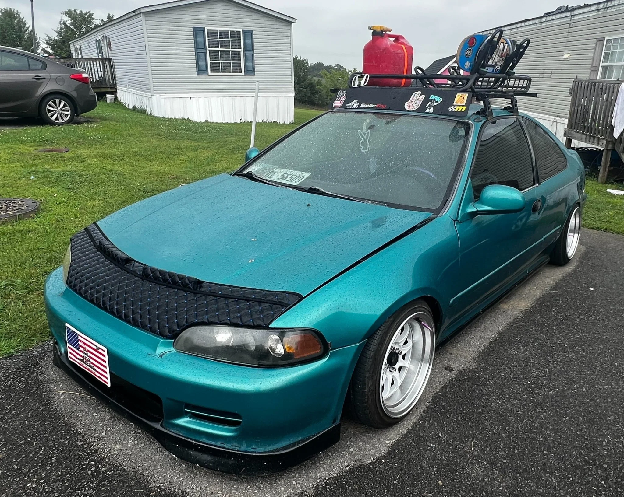 Hood Bra For Honda Civic 1992-1995 - Image 10